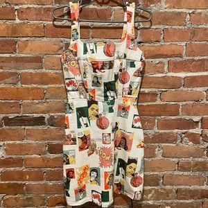 NWT Reformation Davies Bustier Denim Mini Dress - 4, Comic Book